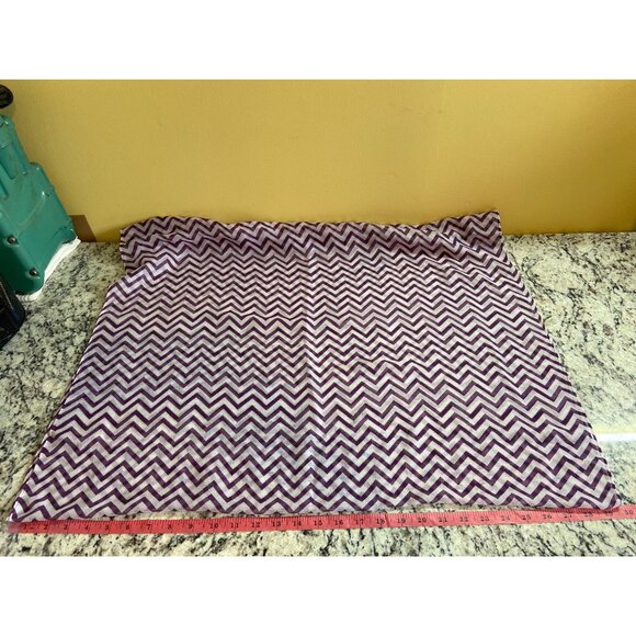 Womens Infinity Scarf Wrap Purple White Chevron Lightweight Soft Sheer - Picture 6 of 7